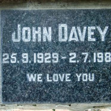 DAVEY John 1929-1989