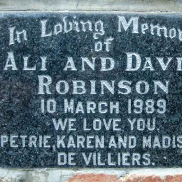 ROBINSON David -1989 &amp; Ali -1989