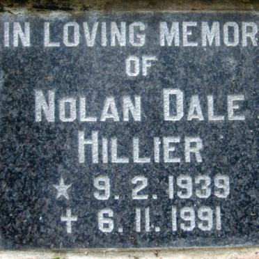 HILLIER Nolan Dale 1939-1991