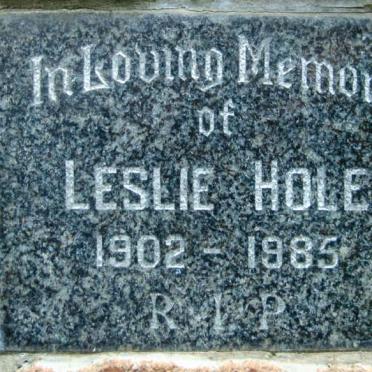 HOLE Leslie 1902-1985