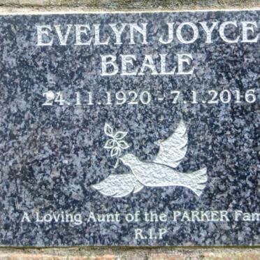 BEALE Evelyn Joyce 1920-2016