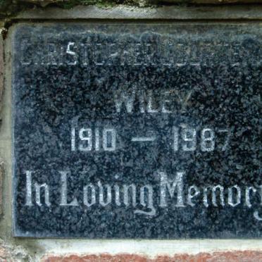 WILEY Christopher J? 1910-1987