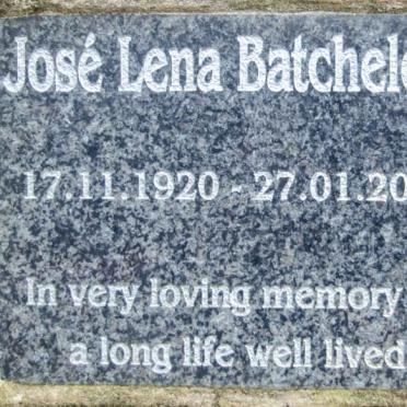 BATCHELDER Jose Lena 1920-2011