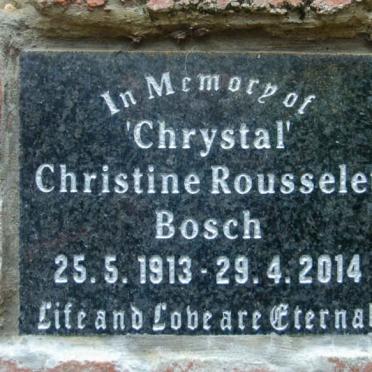 BOSCH Christine Rousselet 1913-2014