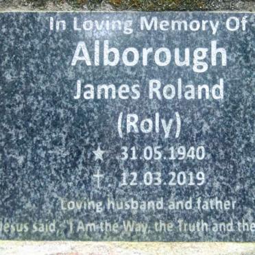 ALBOROUGH James Roland 1940-2019
