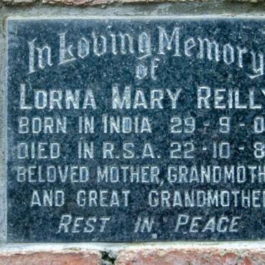 REILLY Lorna Mary 1904-1985