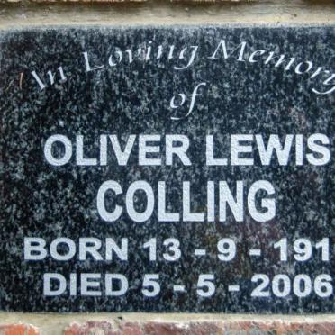 COLLING Oliver Lewis 1911-2006