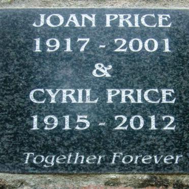 PRICE Cyril 1915-2012 &amp; Joan 1917-2001