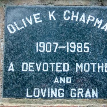 CHAPMAN Olive K. 1907-1985