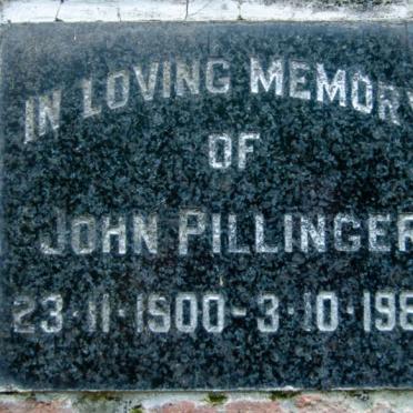PILLINGER John 1900-1982