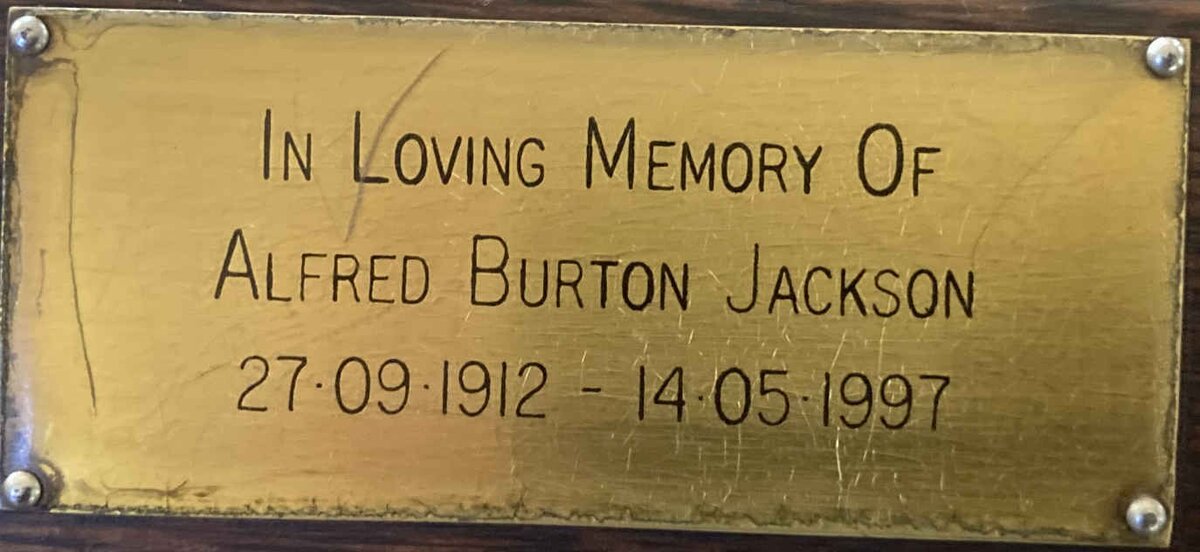JACKSON Alfred Burton 1912-1997