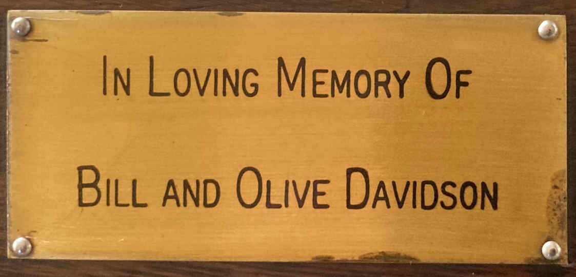 DAVIDSON Bill & Olive