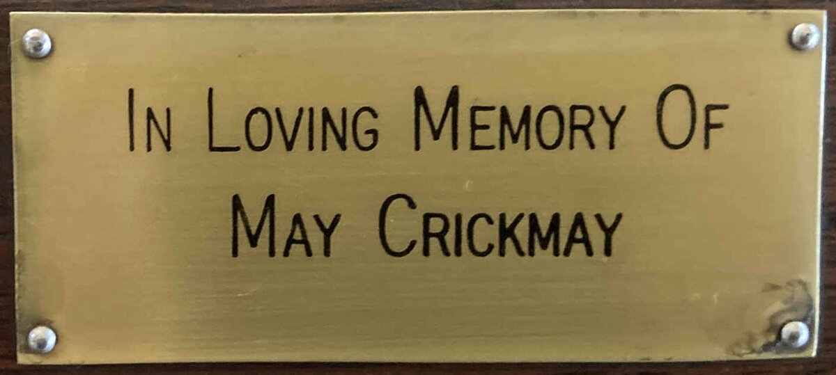 CRICKMAY May