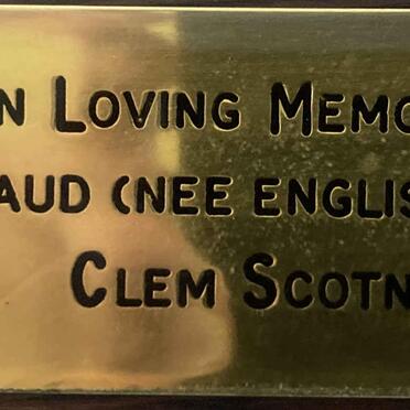 SCOTNEY Clem & Maud ENGLISH