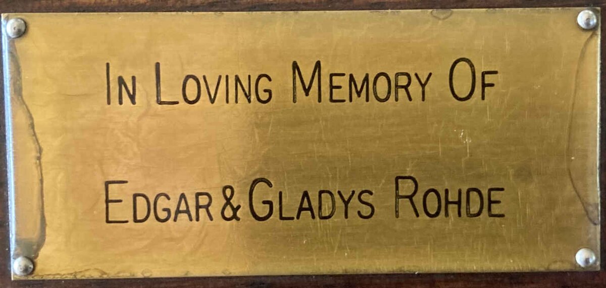 ROHDE Edgar & Gladys