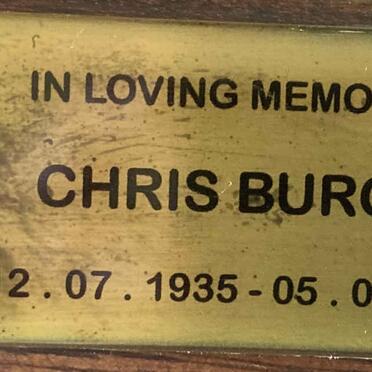 BURGER Chris 1935-2014