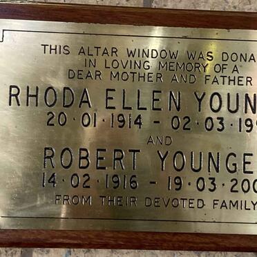 YOUNGER Robert 1916-2003 & Rhoda Ellen 1914-1991