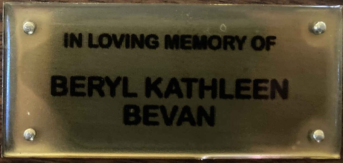 BEVAN Beryl Kathleen