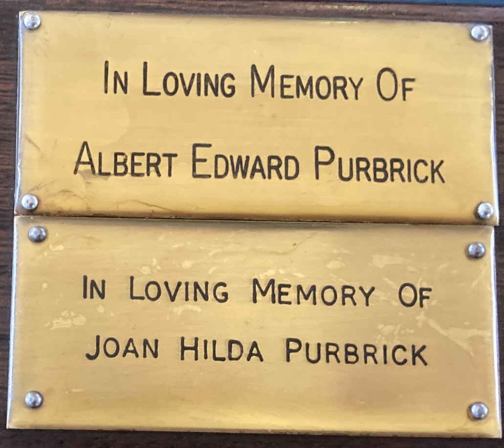 PURBRICK Albert Edward & Joan Hilda
