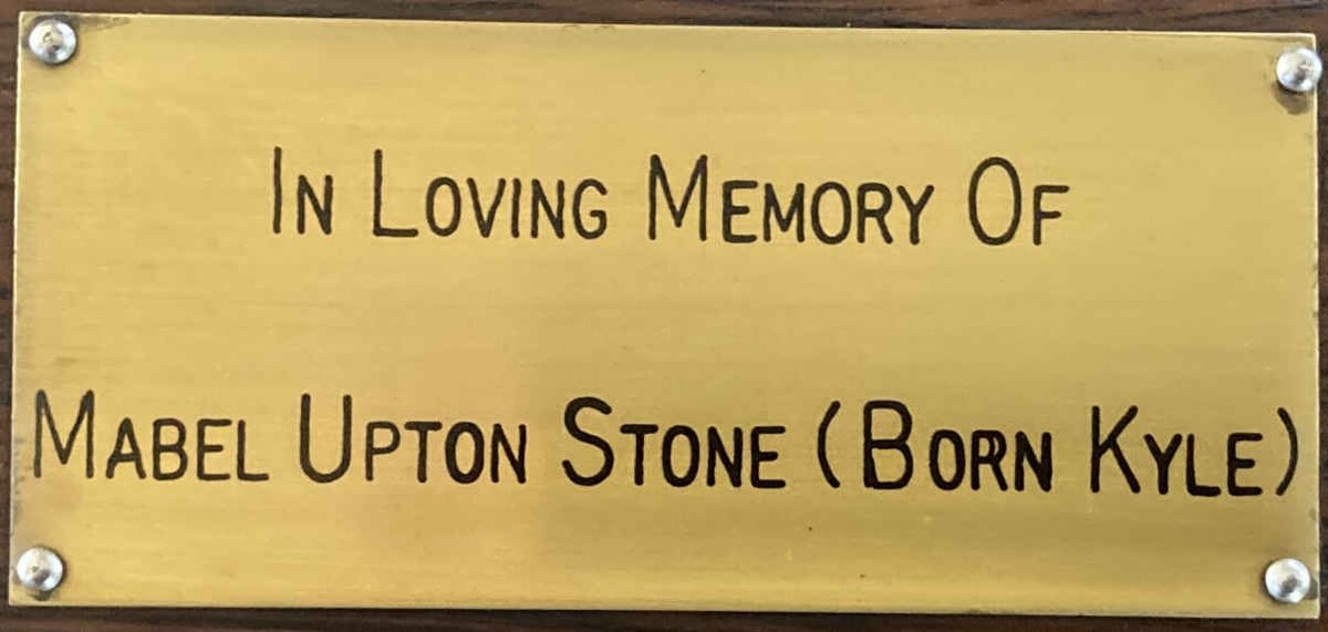 STONE Mabel Upton nee KYLE