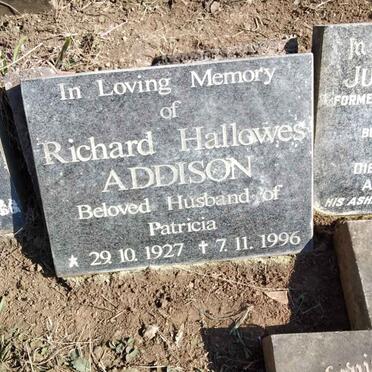 ADDISON Richard Hallowes 1927-1996