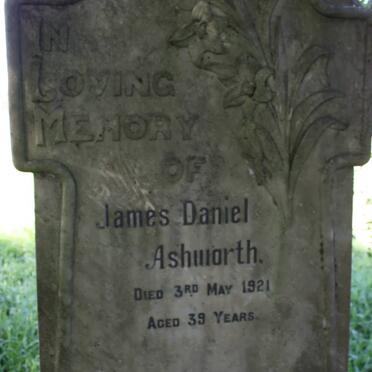 ASHWORTH James Daniel -1921