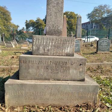 ARMITAGE Sarah Ann -1880 :: ARMITAGE William Damiette :: ARMITAGE George Richard