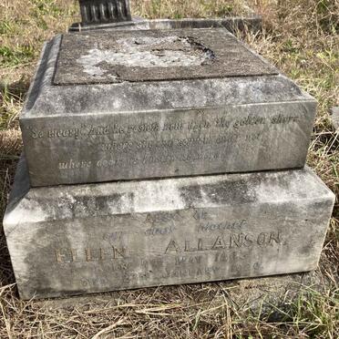 ALLANSON Ellen 1843-1920