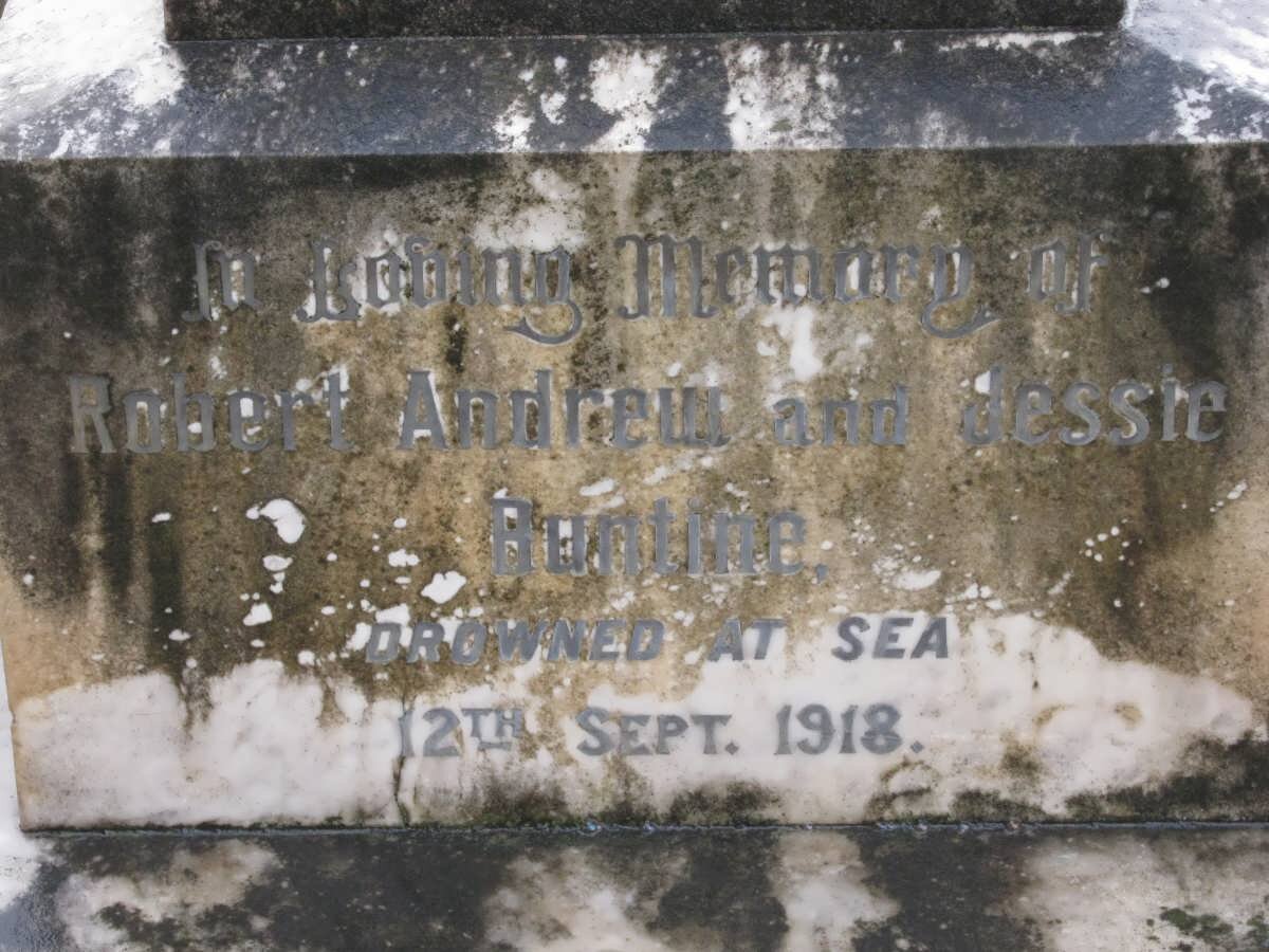 BUNTINE Robert Andrew -1918 :: BUNTINE Jessie -1918