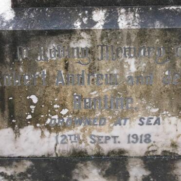 BUNTINE Robert Andrew -1918 :: BUNTINE Jessie -1918