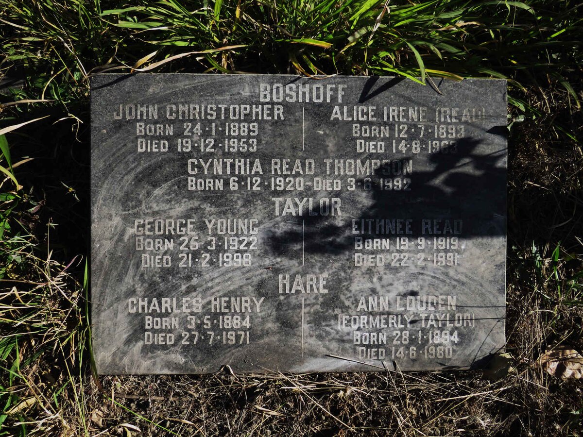 BOSHOFF :: THOMPSON :: TAYLOR :: HARE 