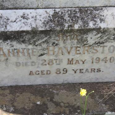 BAVERSTOCK John -1921 & Mary -1909 & Annie -1940 :: BAVERSTOCK Anna Louisa -1910