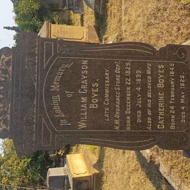 BOYES William Grayson 1829-1899 &amp; Catherine 1845-1925