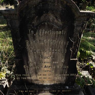 BLACK Thomas Charles -1925