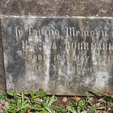 BUHRMANN Martha 1871-1939