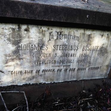BOSHOFF Johannes Stephanus 1821-1893