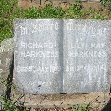 HARKNESS Richard -1939 &amp; Lily May -1944