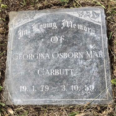 CARBUTT Georgina Osborn Mar 1879-1959