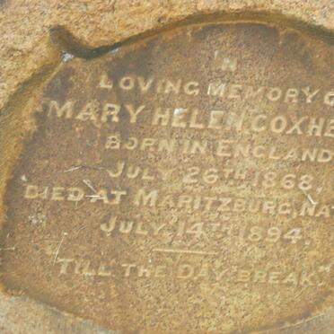 COXHEAD Mary Helen 1868-1894
