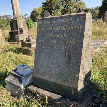 CHADWICK John Coutenay Chasman 1846-1932