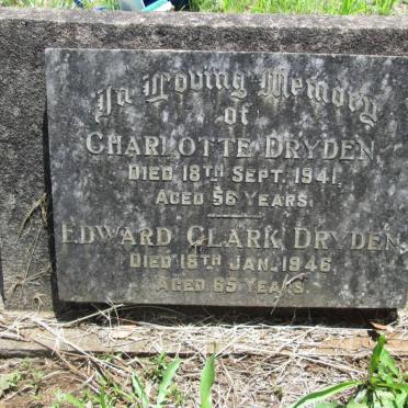 DRYDEN Edward Clark -1946 &amp; Charlotte -1941