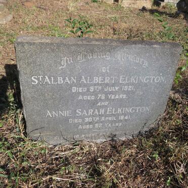ELKINGTON St. Alban Albert -1921 & Annie Sarah -1941