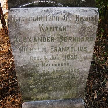 FRANZELIUS Alexander Bernhard Wilhelm 1868-1925