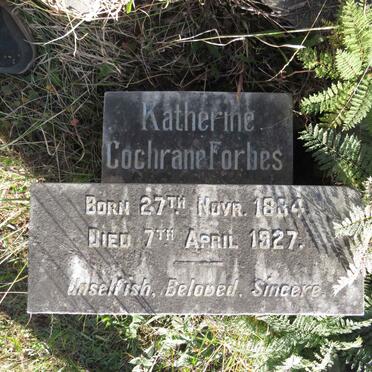 FORBES Katherine Cochrane 1884-1927
