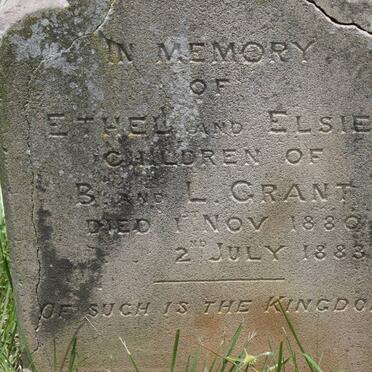 GRANT Ethel -1880 :: GRANT Elsie -1883