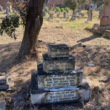 GORDON Frank -1925 & Marion Sophia 1856-1937 :: GORDON John Kenmure 1892-1932 _1