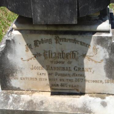 GRANT Elizabeth -1899