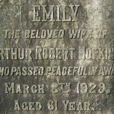 HOPKINS Emily -1929