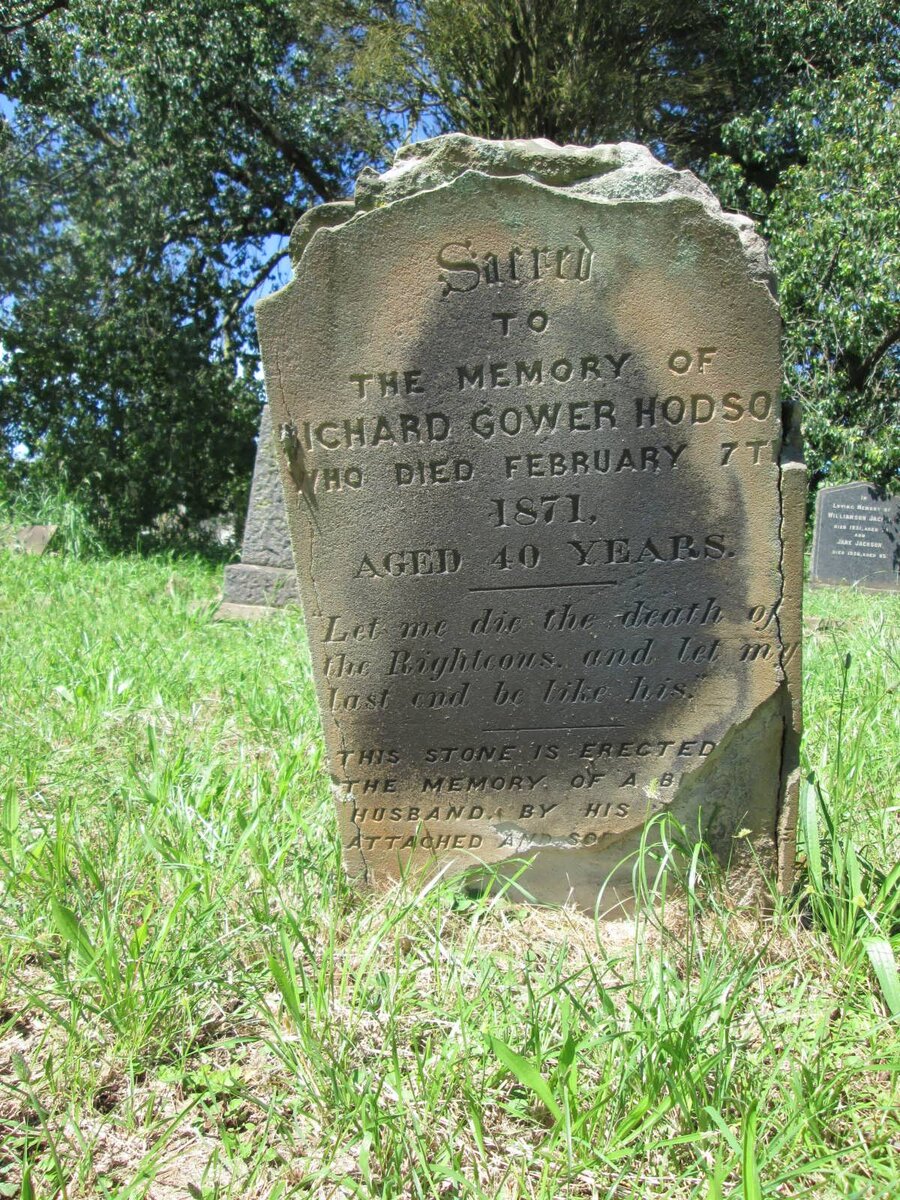 HODSON Richard Gower -1871