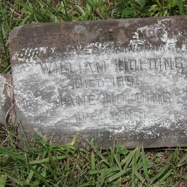 HOLDING William -1896 &amp; Jane -1929